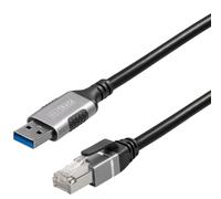 MAXTRACK USB A LAN Adapter - C540-2L, LAN Adapter USB-A 3.0 to RJ45, USB-A Ethernet Adapter 1Gbps, Compatible with MacBook, Notebooks, Metal Look, Portable & Slim, Plug & Play