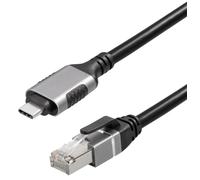 MAXTRACK USB C LAN Adapter - C541-2L, LAN Adapter USB-C to RJ45, USB Ethernet Adapter 1 Gbps, Compatible with MacBook, Notebooks, Mobile Devices, Metal Look, Portable & Slim, Plug & Play