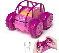 MaxTronic Direct Charging Remote Control Cars, 360° Flip Waterproof Stunt Car with ON/OFF Cool LED, Monster Truck 2.4GHz 4WD Indoor Outdoor Kids RC Toy Gift ideas for kids age 3 4 5 6 7 8