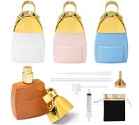 Maxumille 4Pcs 30ml Perfume Atomiser, Fine Mist Perfume Travel Bottle with 7 Accessories, Refillable Glass Perfume Spray Bottle for Fragrance Essential Oil, Colorful Atomiser Spray Bottles for Women