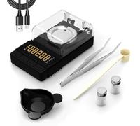 Maxus Digital Milligram Scale 50g/0.001g, Compact Mg Scale with 20g Calibration Weight, Black Powder Scale for Reloading, Includes a Scoop, a Powder Pan and Tweezers