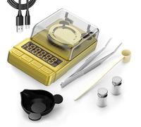 MAXUS Gold Milligram Scale 100g x 0.001g, Digital Mg/Powder Scale for Jewelry, Reloading Labs, Includes 20g Calibration Weight, High-Accuracy Portable Weighing Tool