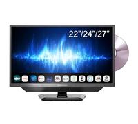 Maxview Alphatronics SLA Line+ Smart TV with DVD Player and Integrated Soundbar for Motorhome Caravan Truck Boat 12v or 240v 22 inch Super Slim LED Wifi Bluetooth Connected Television - 22"