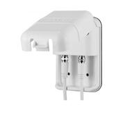 Maxview B2007 White Weatherproof Twin F Connectors Socket For Motorhome Caravan