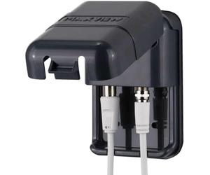 Maxview B2008/A Twin Weatherproof Socket with F and Coaxial Connector - Anthracite