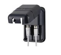 Maxview Grey Weatherproof Twin F + Coax Connectors Socket For Motorhome Caravan