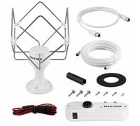 Maxview Omnimax Pro Caravan TV Aerial with 19dB TV Signal Booster White Kit