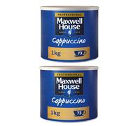 Maxwell House Cappuccino Instant Coffee 1kg Tin (Pack of 2)