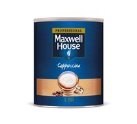 Maxwell House Instant Cappuccino 1kg Tin - Rich, Frothy Indulgent Coffee (Approx. 73 Servings)