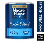 Maxwell House Rich Instant Coffee 750g Tin - PACK (6)