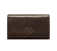 Maxwell Scott - Luxury Leather Key Case Wallet Holder with Hooks for Men - Made from Full Grain Hides - The LAPO Dark Brown