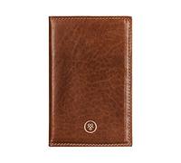 Maxwell Scott Luxury Leather Medium Pocket Address Book | The Caldana Medium | Handmade In Italy | Chestnut Tan Brown