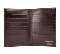 Maxwell Scott - Mens Luxury Leather Tall Bifold Jacket Dress Wallet for Pocket - Made in Italy - The Pianillo Dark Brown