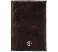 Maxwell Scott - Personalized Luxury Leather Passport Holder Cover for Luxury Travel - The Prato - Dark Brown