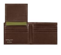 Maxwell Scott - Personalized Mens Luxury Leather 2-in-1 Trifold Wallet with Card Holder and ID Window - The Asti Dark Brown