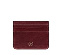 Maxwell Scott - Womens Luxury Leather Card Holder Case - Handmade from Premium Italian Hides - The Lorento Burgundy Red