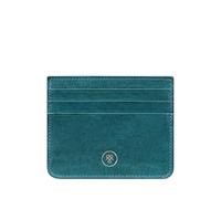 Maxwell Scott - Womens Luxury Leather Card Holder Case - Handmade from Premium Italian Hides - The Lorento Petrol Blue