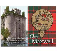 Maxwell Scottish Clan Souvenir Metallic Picture Fridge Magnet, Scottish Gift