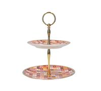 Maxwell & Williams Cake Stand Teas & C's Kasbah - Porcelain 2-Tier Rose (Pink) One Size