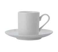 Maxwell & Williams Cashmere Espresso Cup and Saucer Set, Fine Bone China, White, 1 ml
