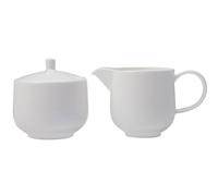 Maxwell & Williams Cashmere Creamer and Sugar Bowl, Fine Bone China, White, 2 Piece Milk Jug and Sugar Pot Set