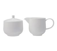 Maxwell & Williams Cashmere Creamer and Sugar Bowl, Fine Bone China, White, 2 Piece Milk Jug and Sugar Pot Set