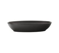 Maxwell & Williams Caviar Serving Bowl, Oval, Porcelain, Black, 30 x 20 cm