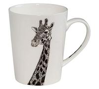 Maxwell & Williams DX0514 African Giraffe Tall Coffee Mug 16oz - Ceramic Black and White Animal Design in Gift Box