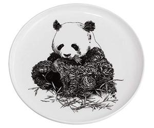 Maxwell & Williams DX0528 Giant Panda Plate - Black and White - 20cm Diameter - Ceramic - Animal Design - Gift Box