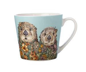 Maxwell & Williams DX1100 Otter Round Coffee Mug 370ml - Porcelain Mug - Wild Planet Animal Colourful Gift Box