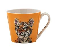 Maxwell & Williams DX1280 Round Tiger Coffee Mug 370ml - Porcelain Mug, Wild Planet, Animal Colourful Gift Box