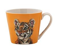 Maxwell & Williams DX1280 Round Tiger Coffee Mug 370ml - Porcelain Mug, Wild Planet, Animal Colourful Gift Box