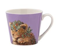 Maxwell & Williams DX1281 Round Lion Coffee Mug 370 ml - Porcelain Mug, Wild Planet, Animal Colourful Gift Box