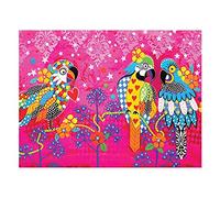 Maxwell & Williams Love Hearts Animal Printed Tea Towel with Araras Design, 1% Cotton, Pink, 5 x 7 cm