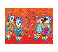 Maxwell & Williams Love Hearts Animal Printed Tea Towel with Fan Club Design, 1% Cotton, Red, 5 x 7 cm