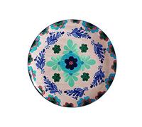 Maxwell & Williams Majolica Serving Platter with Floral Design in Gift Box, Round, Porcelain, Peach, 36.5 cm