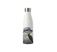 Maxwell & Williams Marini Ferlazzo Insulated Water Bottle with Laughing Kookaburra Design, Double Wall Stainless Steel, White, 500 ml