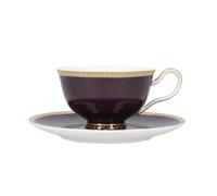Maxwell & Williams Moroccan Tea Cup Violet Porcelain Saucer Round Mug 200ml