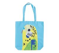 Maxwell & Williams Pete Cromer Large Tote Bag, Budgerigar Print, 100% Cotton, 42 x 41 cm