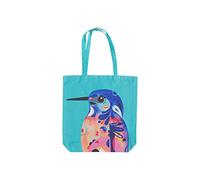Maxwell & Williams Pete Cromer Large Tote Bag, Azure Kingfisher Print, 100% Cotton, 42 x 41 cm