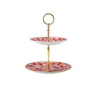 Maxwell & Williams Cake Stand Teas & C's Kasbah - Porcelain 2-Tier Rose (Pink) One Size