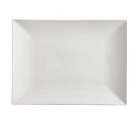 Maxwell & Williams White Basics Linear Rectangular Serving Platter in Gift Box, Porcelain, White, 35 x 25 cm