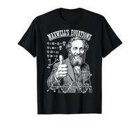 Maxwell's Equations Math Nerd Science Physics Value Graphic T-Shirt, Men, Black, XL