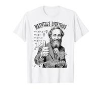 Maxwell's Equations Math Nerd Science Physics Value Graphic T-Shirt, Men, White, M