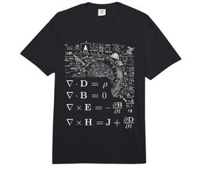 Maxwell's Equations Physics Relativity Math Mathematics Comfort Colors Adult Heavyweight T-Shirt