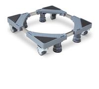 MaxWorks Adjustable Furniture Dolly with 4 Dual-Locking Wheels, Universal Washing Machine Base Stand, Appliance Mover for Refrigerator, Mini-Fridge, Washer & Dryer, Moving Cart - 400 lbs Capacity