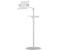 MAXWXB Bookstand for Reading in Bed, Floor Book Holder, Adjustable Height & Angle, Cookbook Holder Stand (White)
