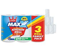 Maxx 3 Ply Jumbo Kitchen Towel 12 Rolls, Light Weight, Super Absorbent, Extra Large Sheets, All Purpose Home & Office Roll by Little Duck