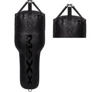 MAXX 4FT Angled Uppercut Heavy Punch Bag (Filled) - Boxing Body Bag for Uppercuts & Hooks, Durable Rexine Leather, Approx. 25kg, Zip-Top Adjustable Filling