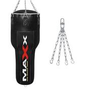 Maxx BLACK uppercut punch bag, body bag angled boxing bag Set heavy filled bag 4FT punching bag (BAG ONLY)